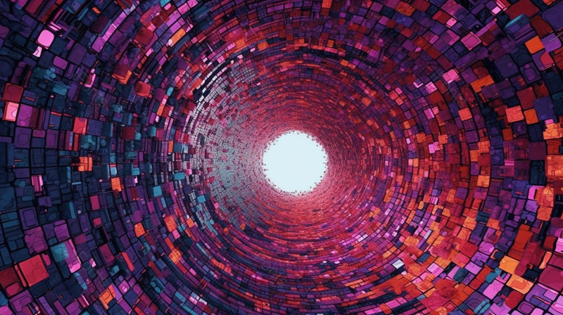 紫色手绘科技虚拟空间插画背景,插画/手绘图,插画/手绘图库,插画/手绘图下载,插画/手绘